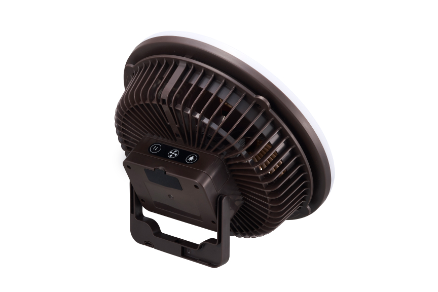 アウトドアマルチライトファン（ブラウン）