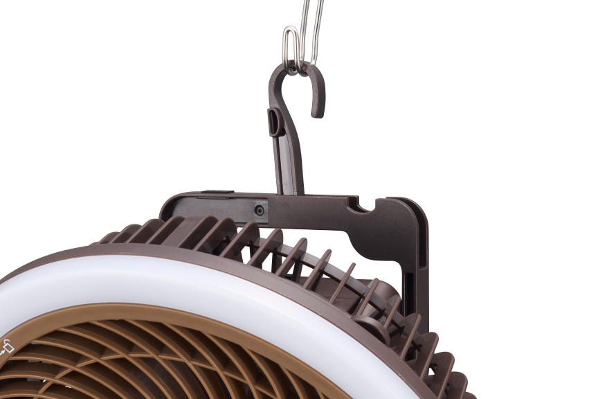 アウトドアマルチライトファン（ブラウン）