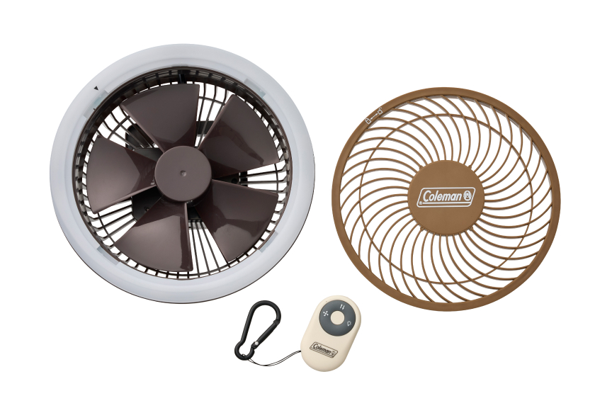 アウトドアマルチライトファン（ブラウン）