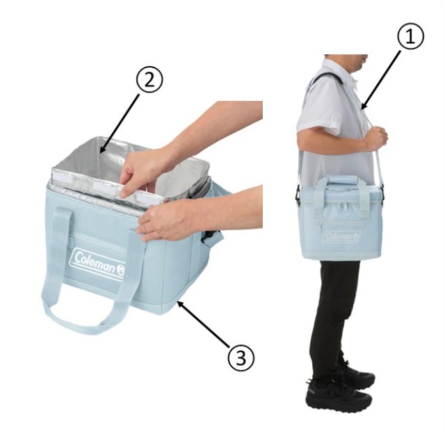 ①アルティメイトアイスクーラーⅡ/15L（アイス）用ベルト