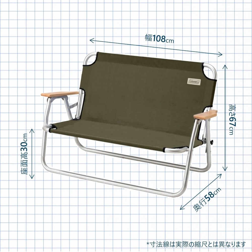リラックスフォールディングベンチ（ライトグレー）
