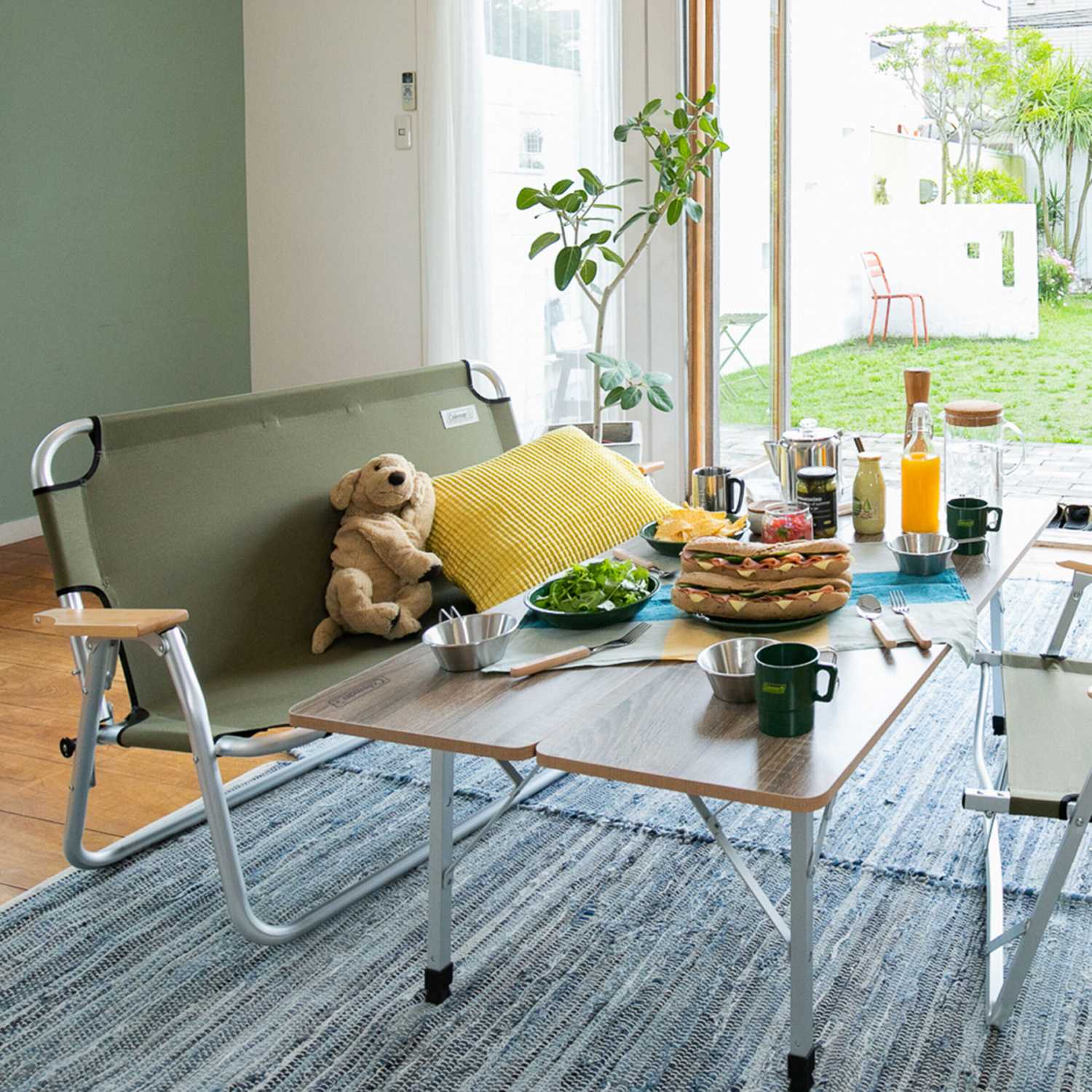 リラックスフォールディングベンチ（ライトグレー）