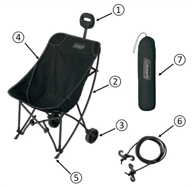 ②ワンマイルチェア（ジェットブラック）用フレーム