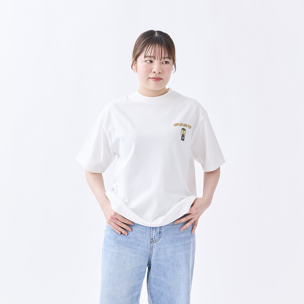 Tシャツ ギアプリント（ホワイト）