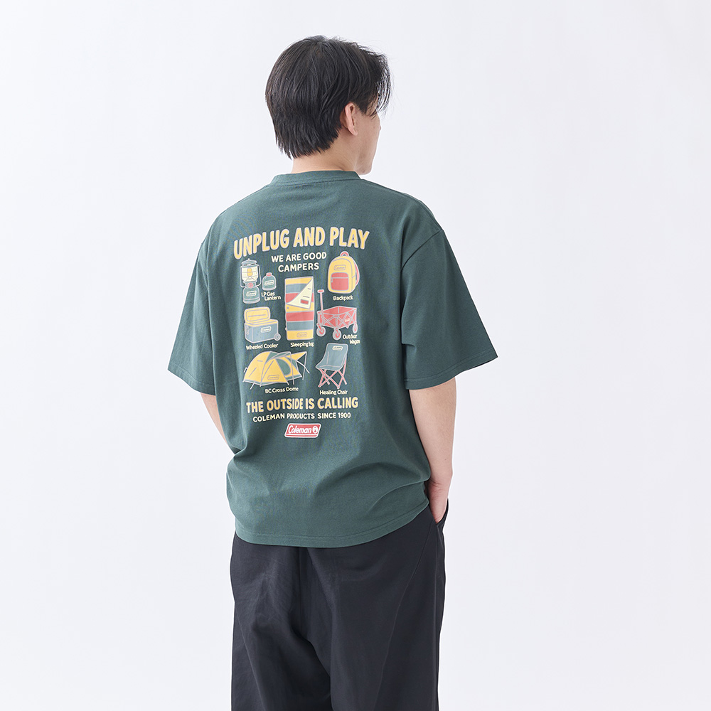 Tシャツ ギアプリント（グリーン）