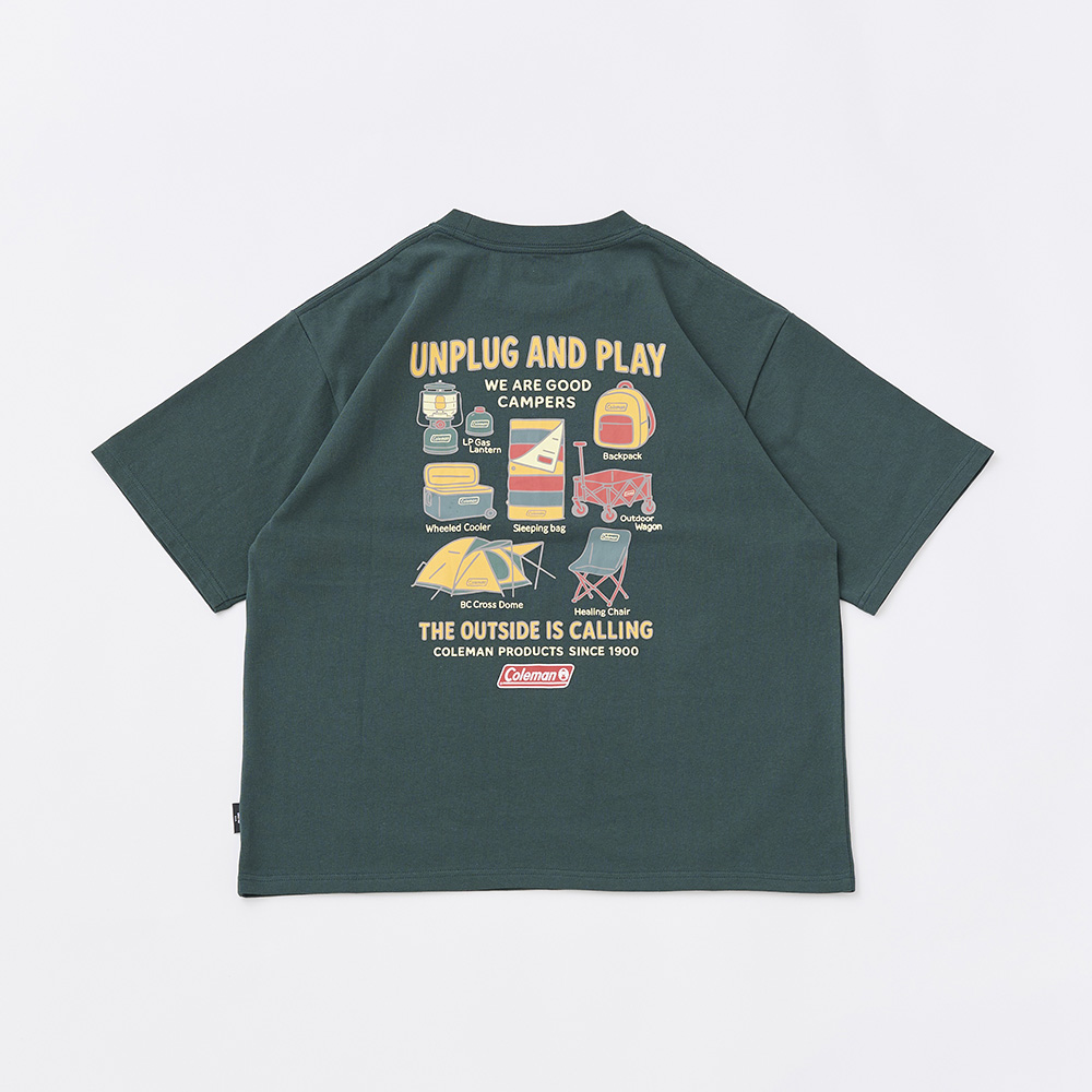 Tシャツ ギアプリント（グリーン）