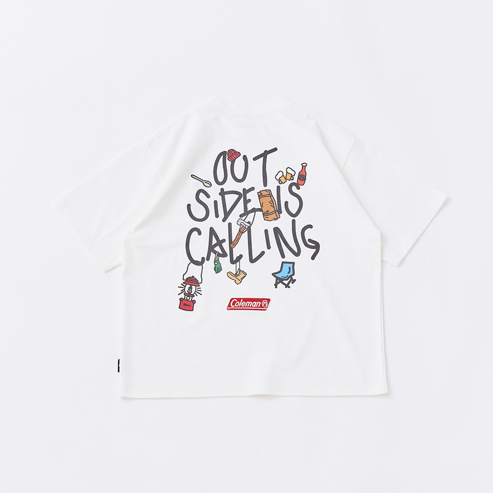 Tシャツ アウトサイドイズコーリング（ホワイト）