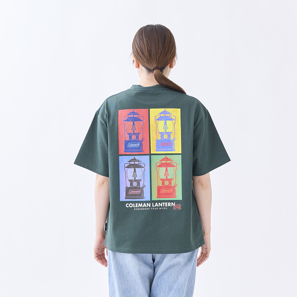 Tシャツ ポップアートプリント（グリーン）