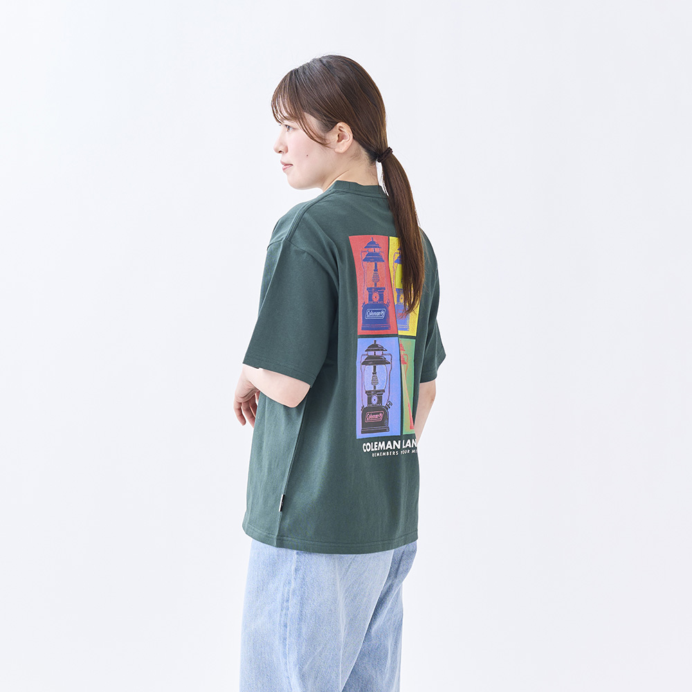 Tシャツ ポップアートプリント（グリーン）