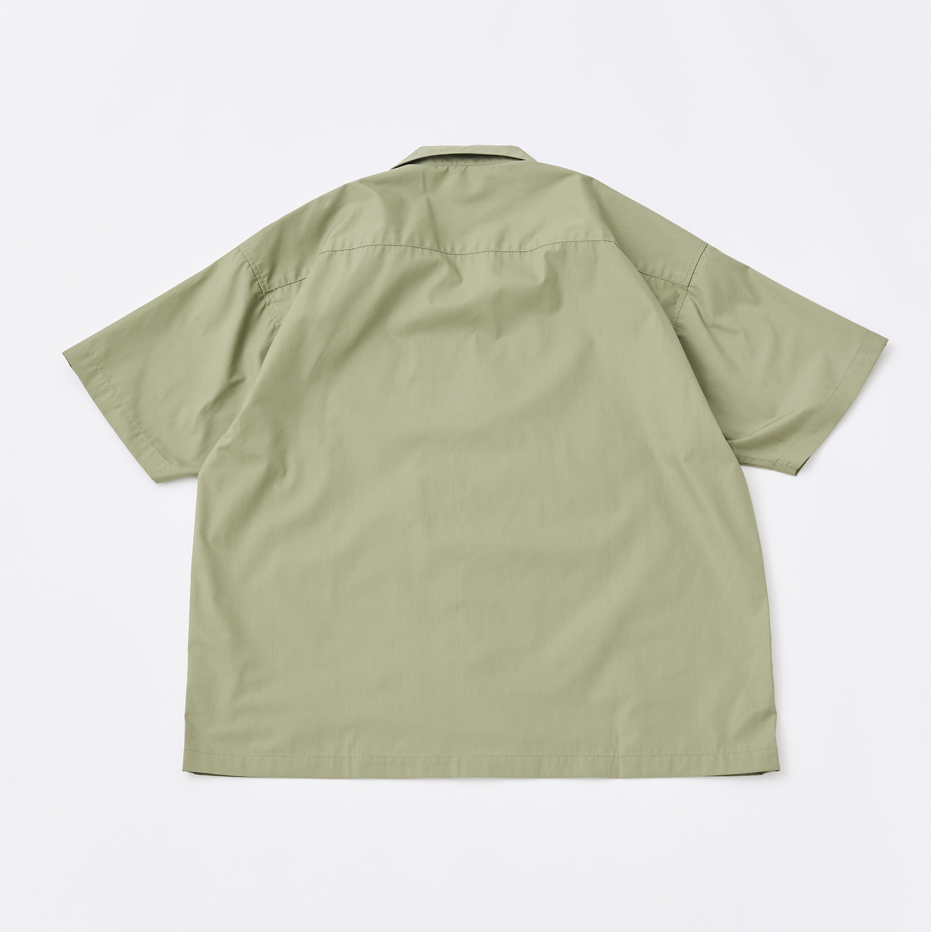 ゼロテックス オープンカラーシャツ（カーキ）