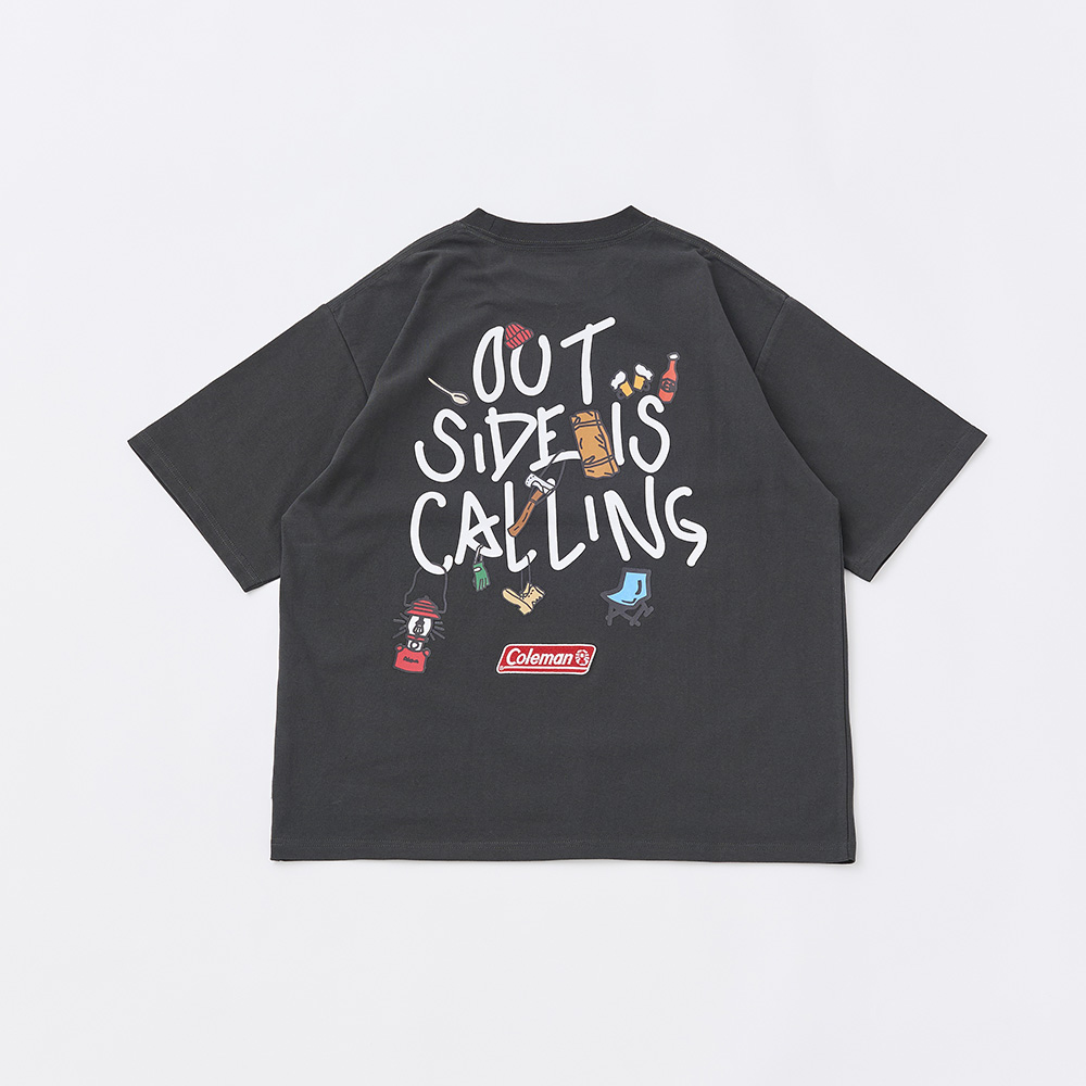 Tシャツ アウトサイドイズコーリング（チャコールグレー）