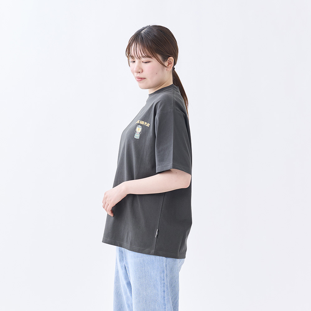 Tシャツ ギアプリント（チャコールグレー）