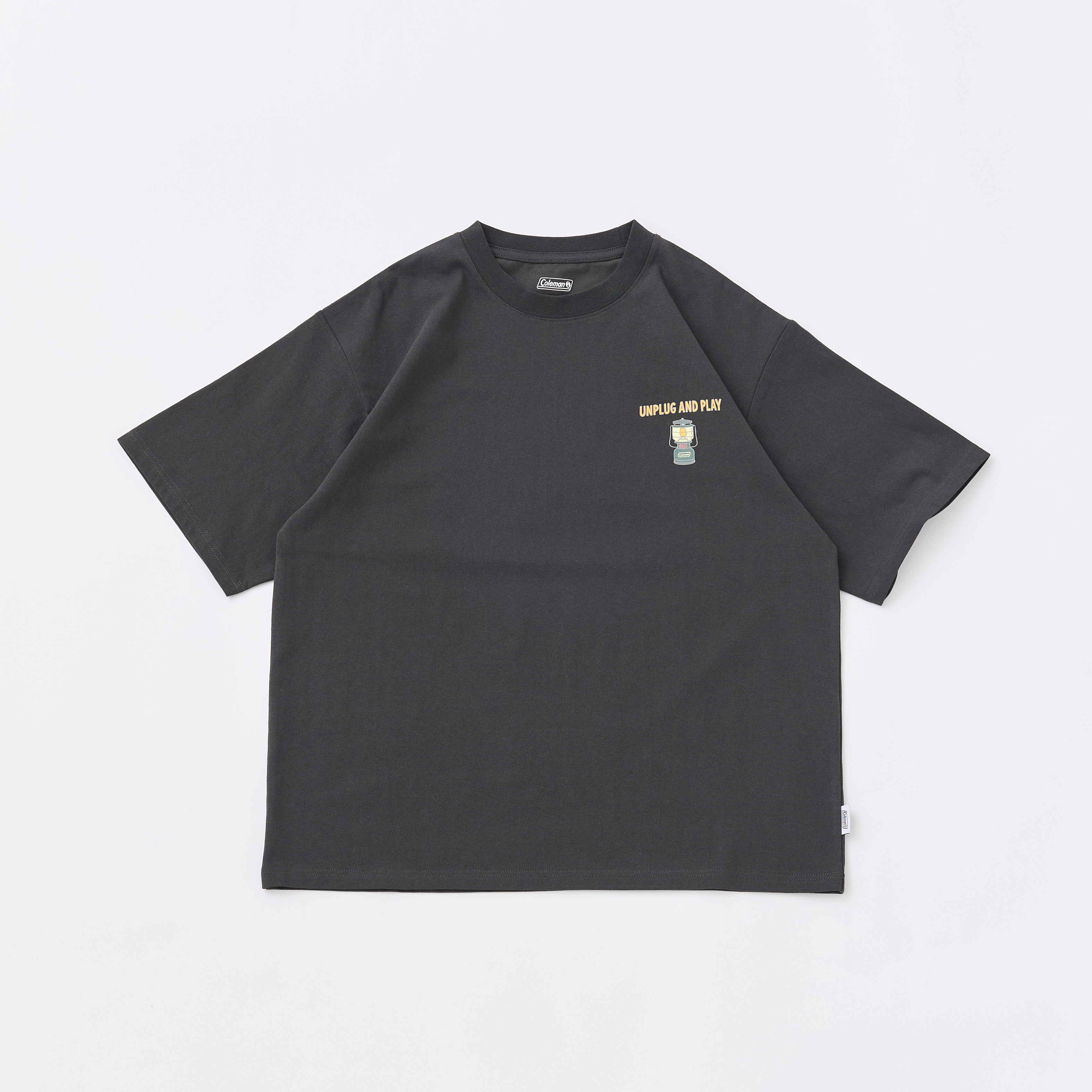 Tシャツ ギアプリント（チャコールグレー）