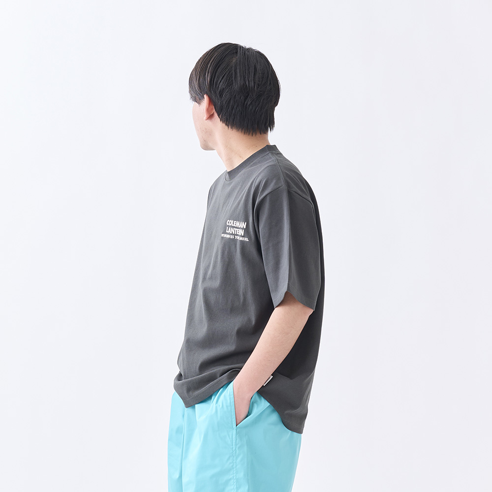 Tシャツ ポップアートプリント（チャコールグレー）