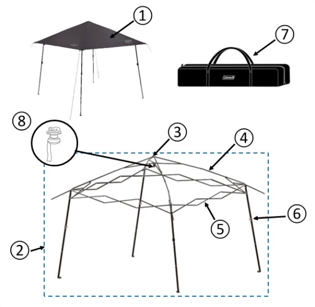 ⑦インスタントバイザーシェードⅣ/M DR（ジェットブラック）用収納ケース