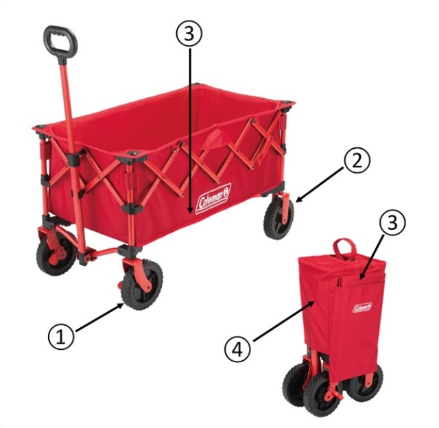 ②アウトドアワゴンNX（レッド）用タイヤ（リア）