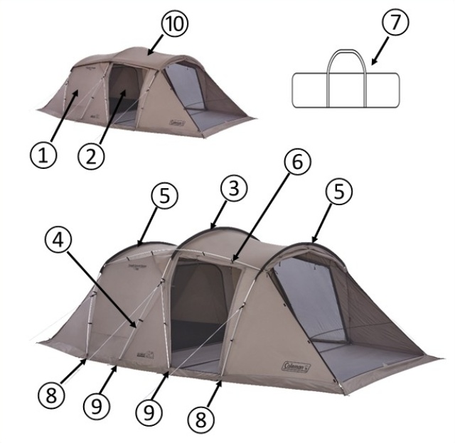 ①タフスピードドーム用フライシート