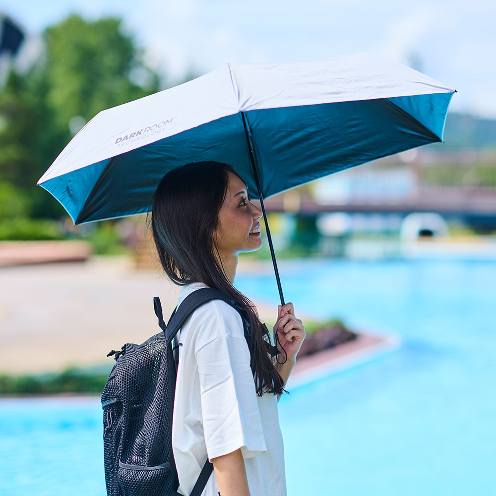 【母の日おすすめ通常配送】ギフトボックス入り晴雨兼用日傘モバイルシェード 55DR ライト（アイスグレー）