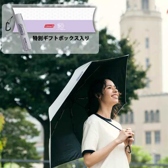 【母の日おすすめ通常配送】ギフトボックス入り晴雨兼用日傘モバイルシェード 55DR ライト（アイスグレー）