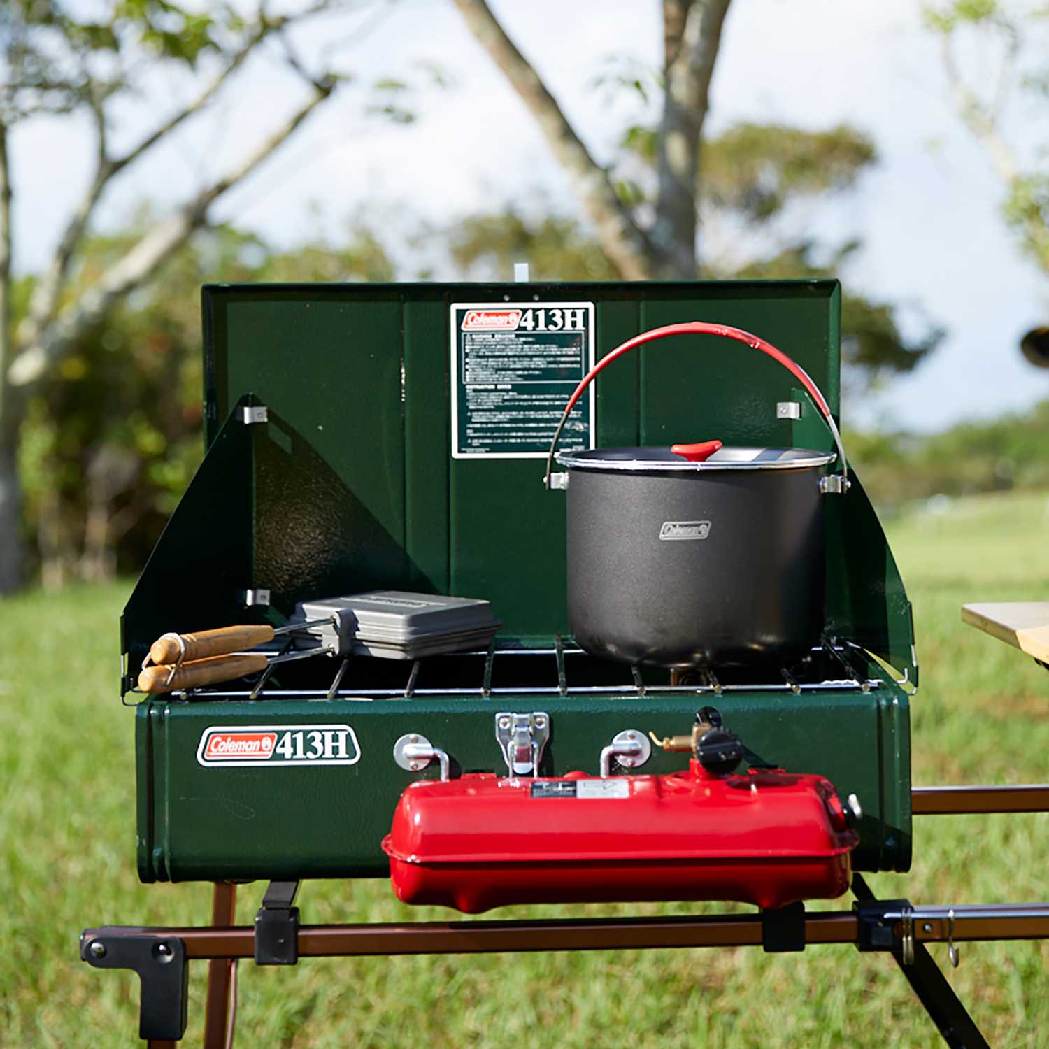 キャンプ用品 BBQ Coleman model 413H ランタン-