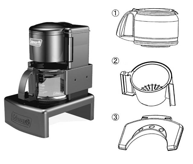 コールマン ハンドル付きデカンタ（キャンピングコーヒーメーカー用