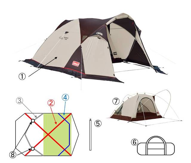 コールマン Coleman デュオドーム ウェザーマスター スノーピーク