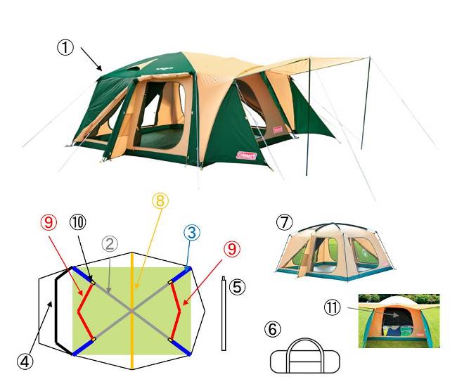 マックスワイドドーム/420用キャリーケースの通販｜キャンプ用品の 