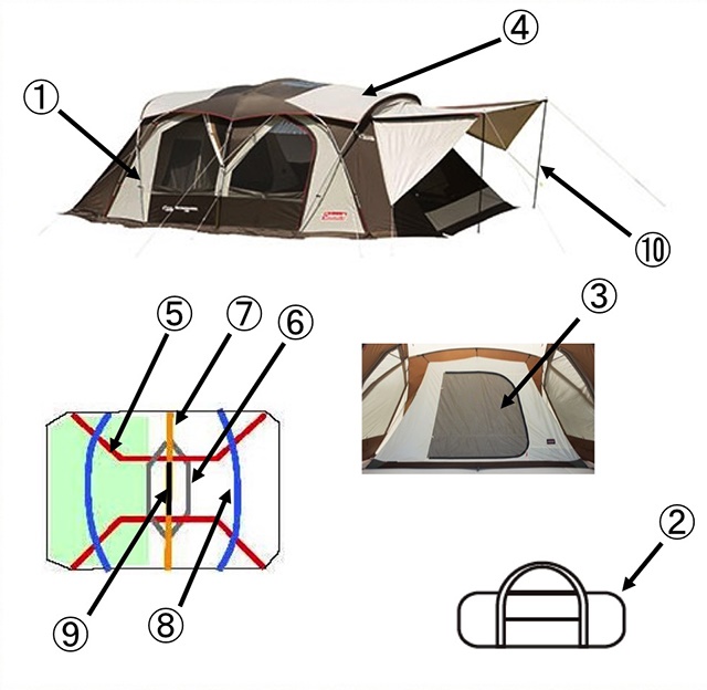アウトドア テント/タープ コールマン ウェザーマスターワイド2ルームコクーンⅡ用フライシート 