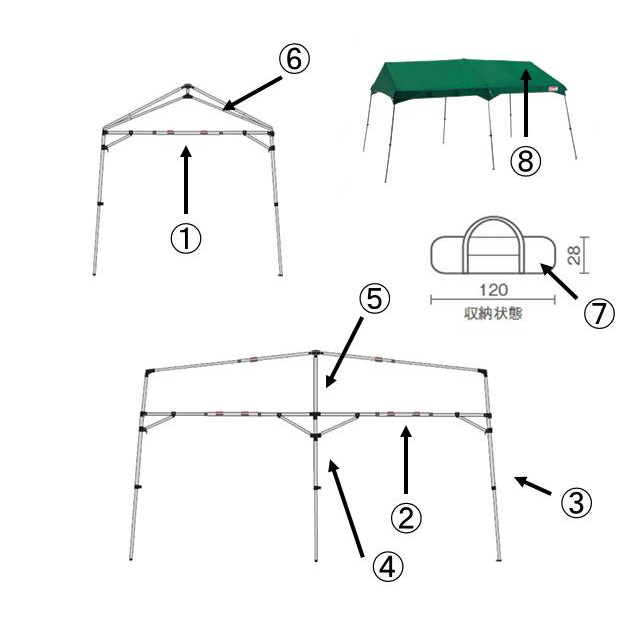 Coleman コールマン　イージーキャノピーレクタ　450 タープ　キャンプ