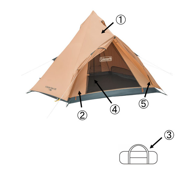 【Coleman】エクスカーションティピー/325