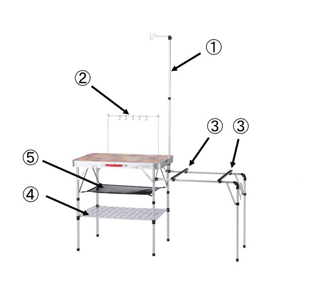 コールマン シェルフ オールインワンキッチンテーブル用 | コールマン