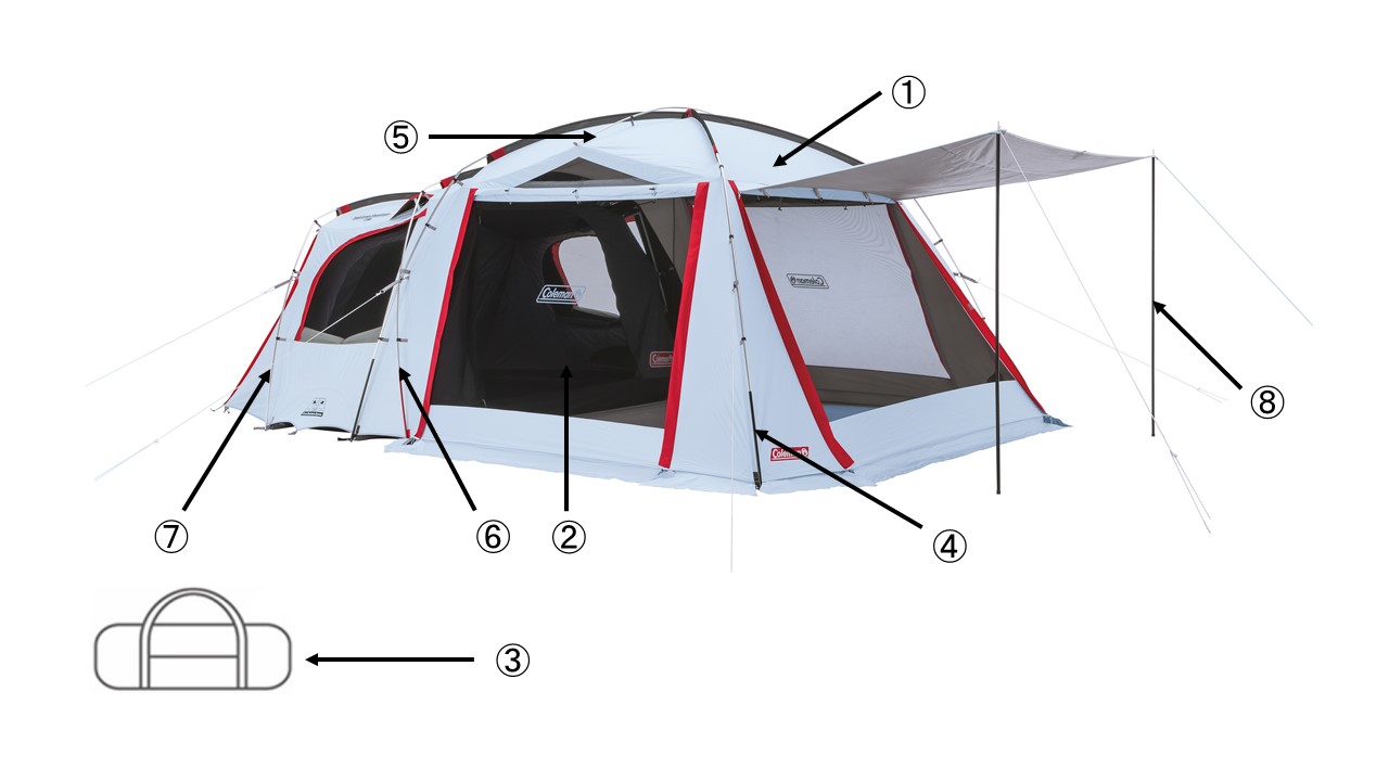 タフスクリーン2ルームハウス+用インナーテントの通販｜キャンプ用品の