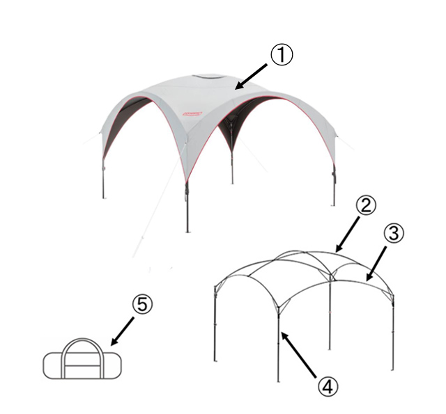 コールマン パーティーシェードDX/300+キャリーバッグ | コールマン