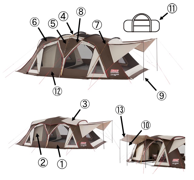 Coleman 4S WIDE 2-ROOM COCOON III