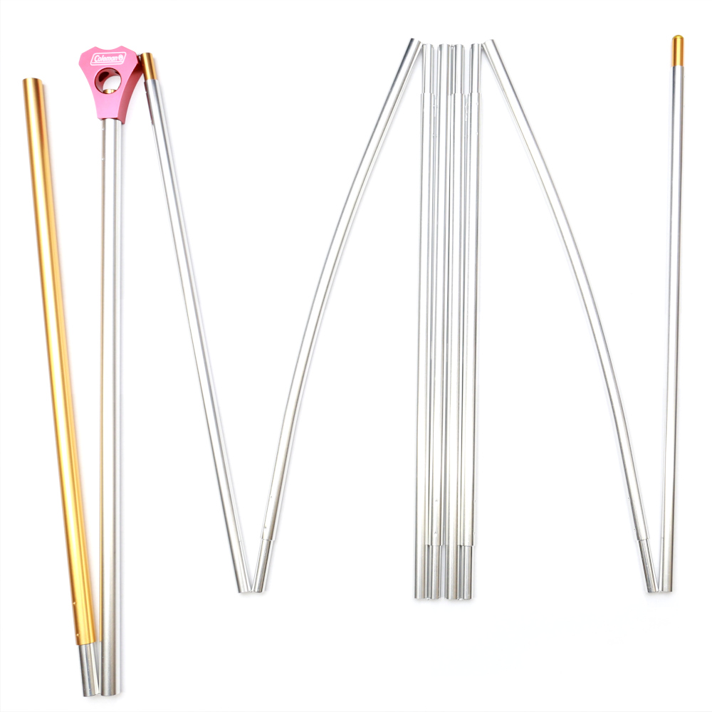 4S ワイド 2ルーム カーブ用ミドルポール（シルバー/ゴールド）1本