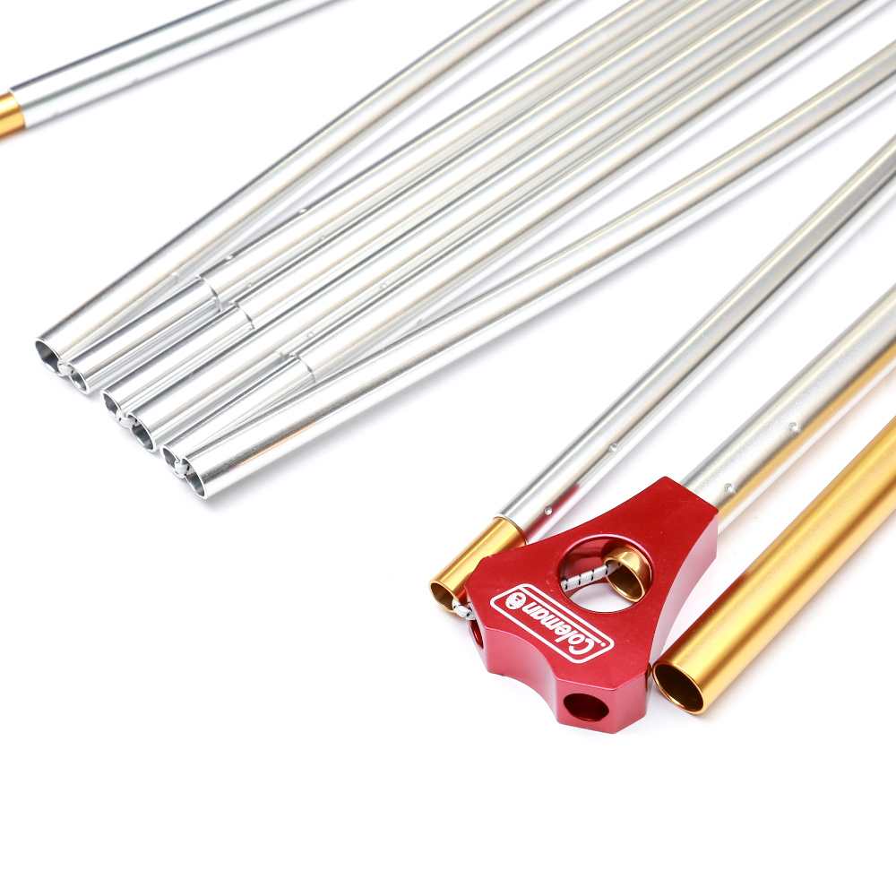 4S ワイド 2ルーム カーブ用ミドルポール（シルバー/ゴールド）1本