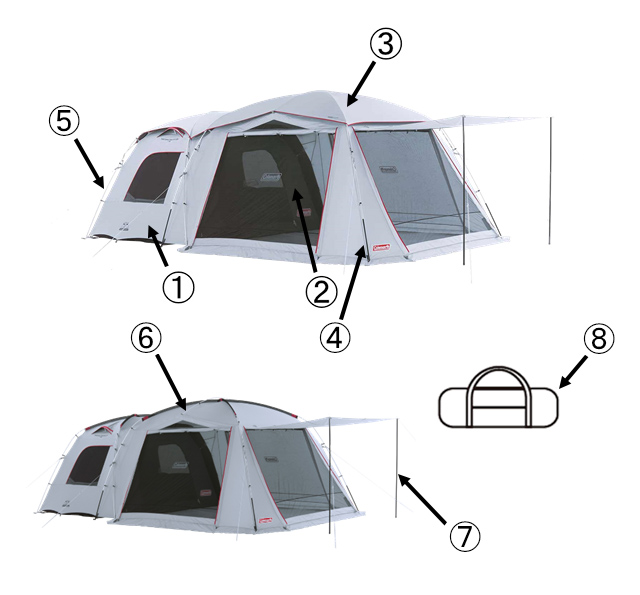 koda様専用】Coleman タフスクリーン2ルームハウス/LDX＋-