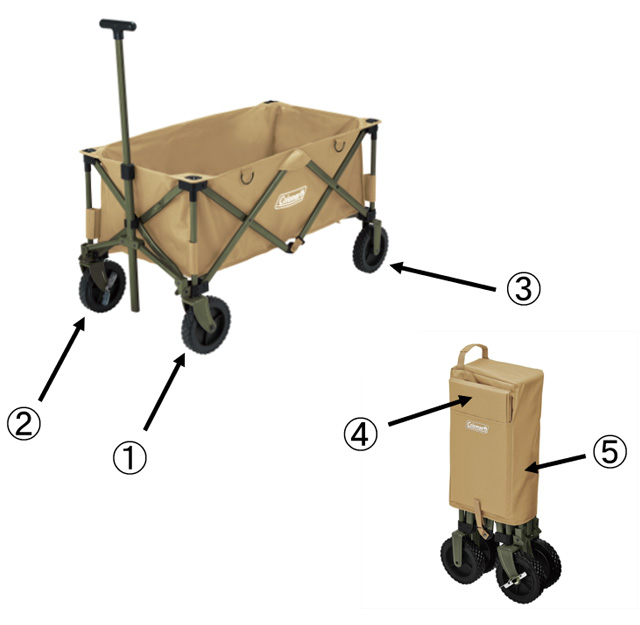 アウトドアワゴン(コヨーテブラウン) キャリーケースの通販｜キャンプ  