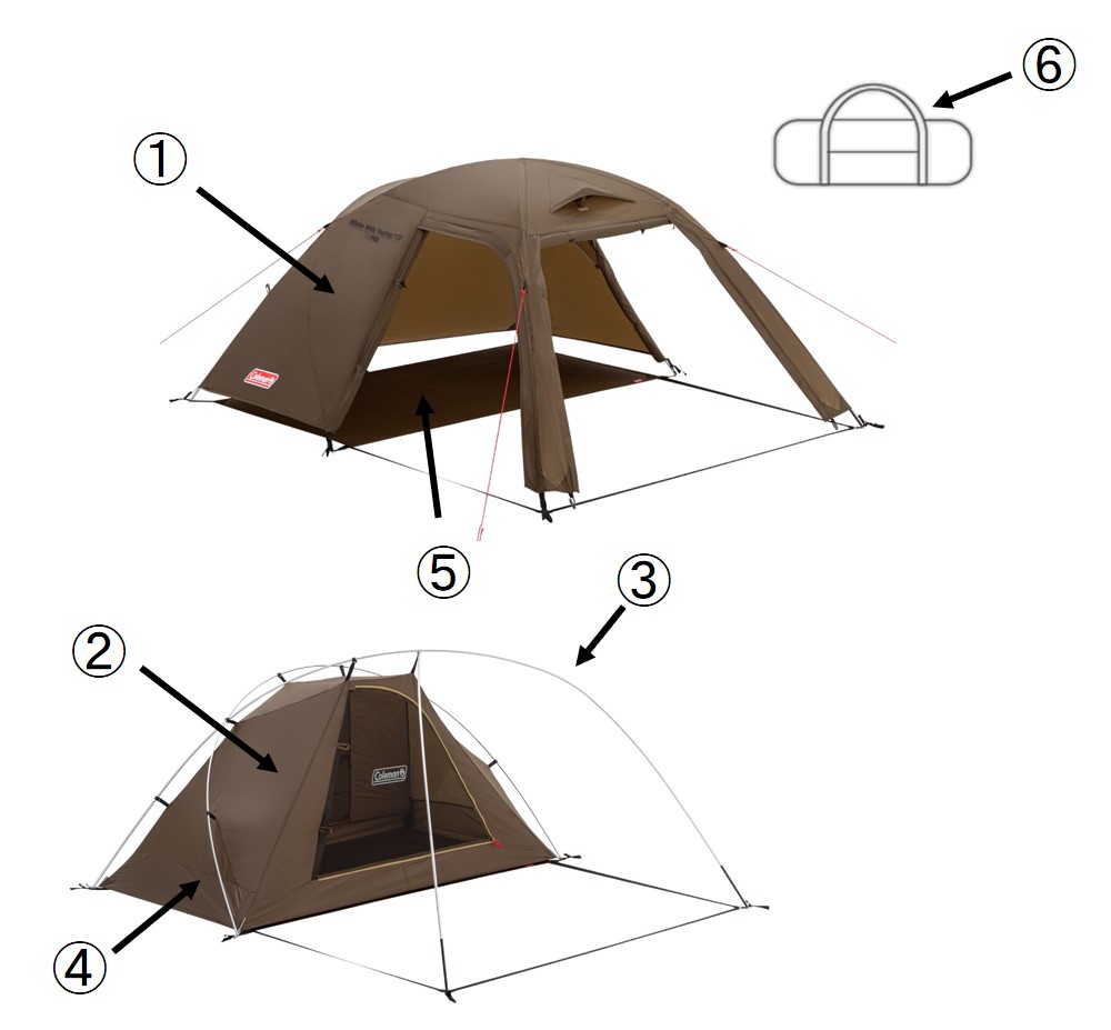 送料込み♪☆★コールマン・ワイドツーリングX/2★☆美品だよ♪ コールマン テント ワイドツーリング x⁄2