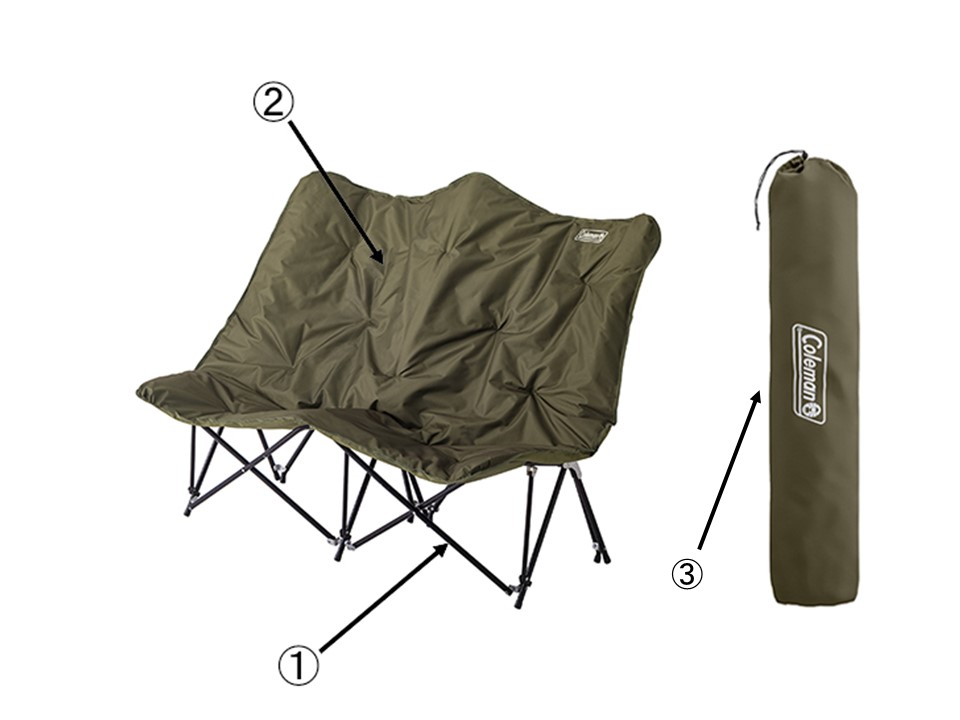 コールマン アウトドアチェア ソファチェアダブル　SOFA CHAIR DOUBLE 2000037432 Coleman Coleman ソファチェアダブル SOFA CHAIR DOUBLE