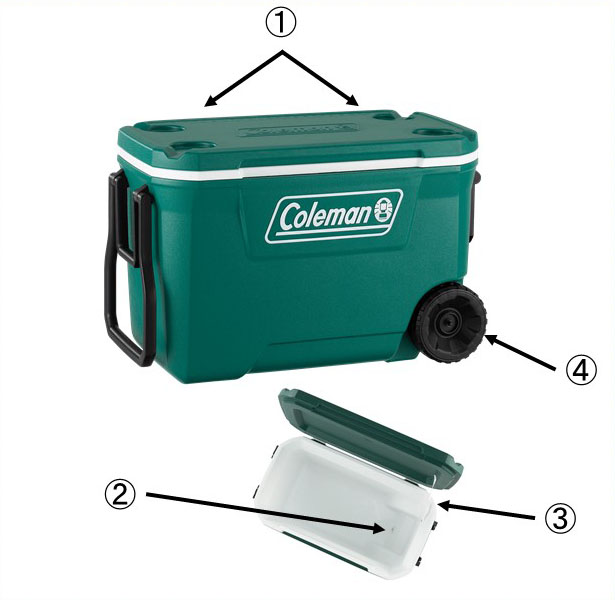 Coleman エクストリームホイールクーラー 100QT 2000037323 エバー