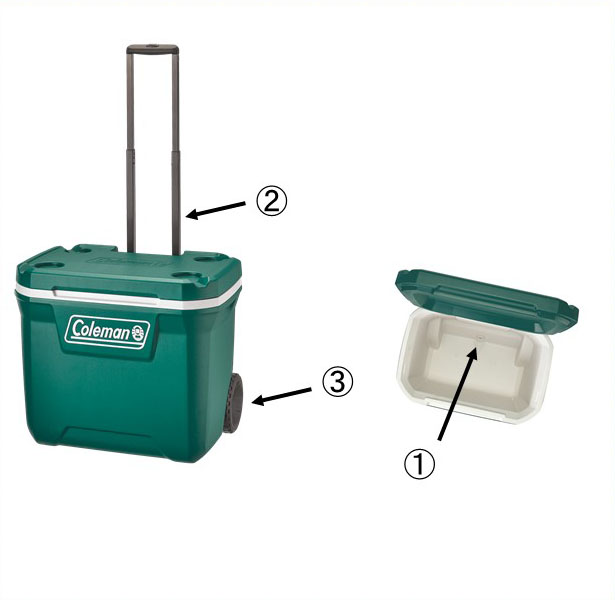 Coleman エクストリームホイールクーラー 50QT(約47L) www.withmandy.com