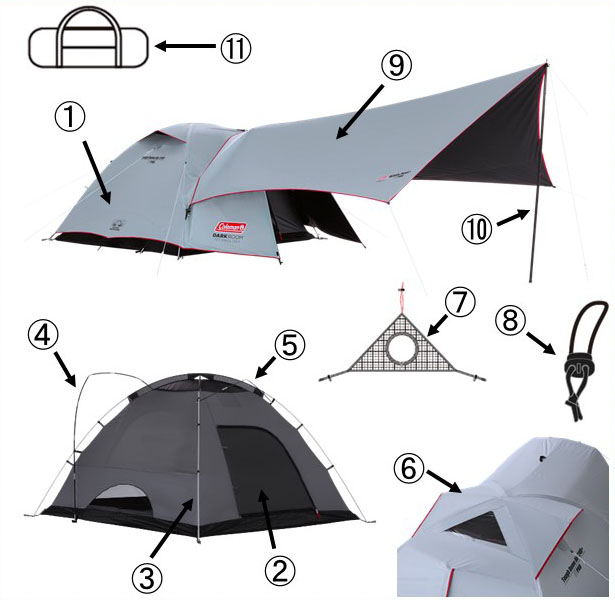 コールマン タフドーム エアー / 240+ ヘキサセット用タープメイン