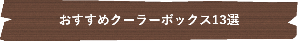 おすすめクーラーボックス13選